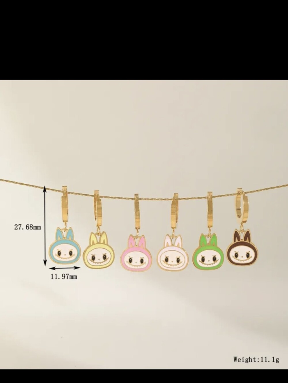 Labubu Mismatch  Earrings Set